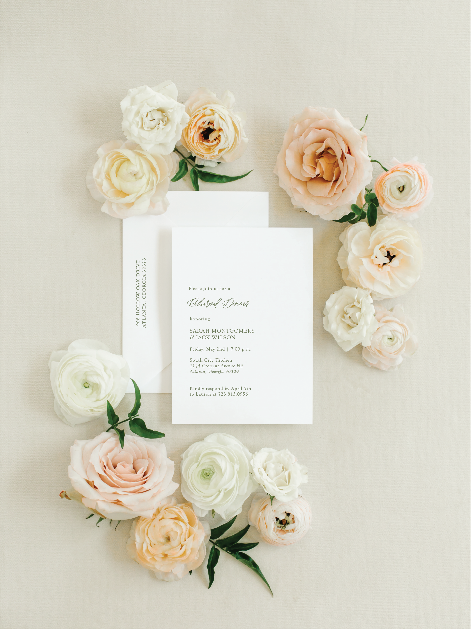 Kiawah Rehearsal Dinner Invitation