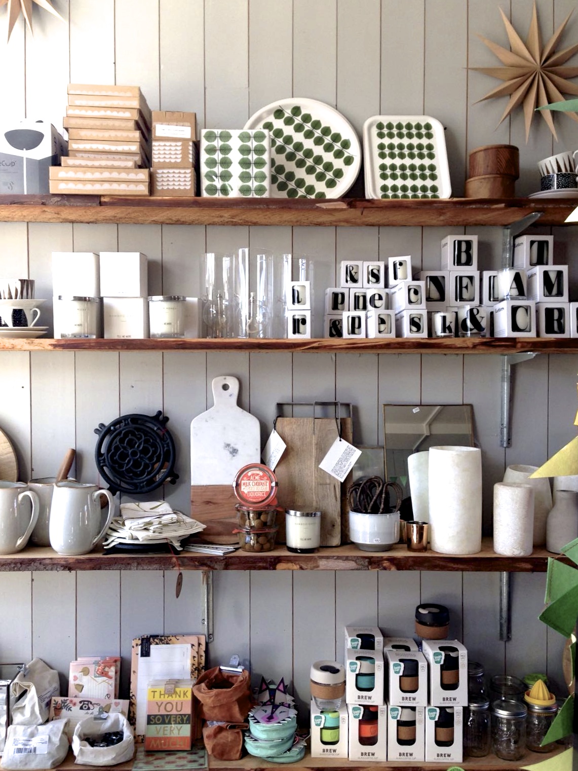 Café Flora also sells beautiful scandinavian inspired products. 