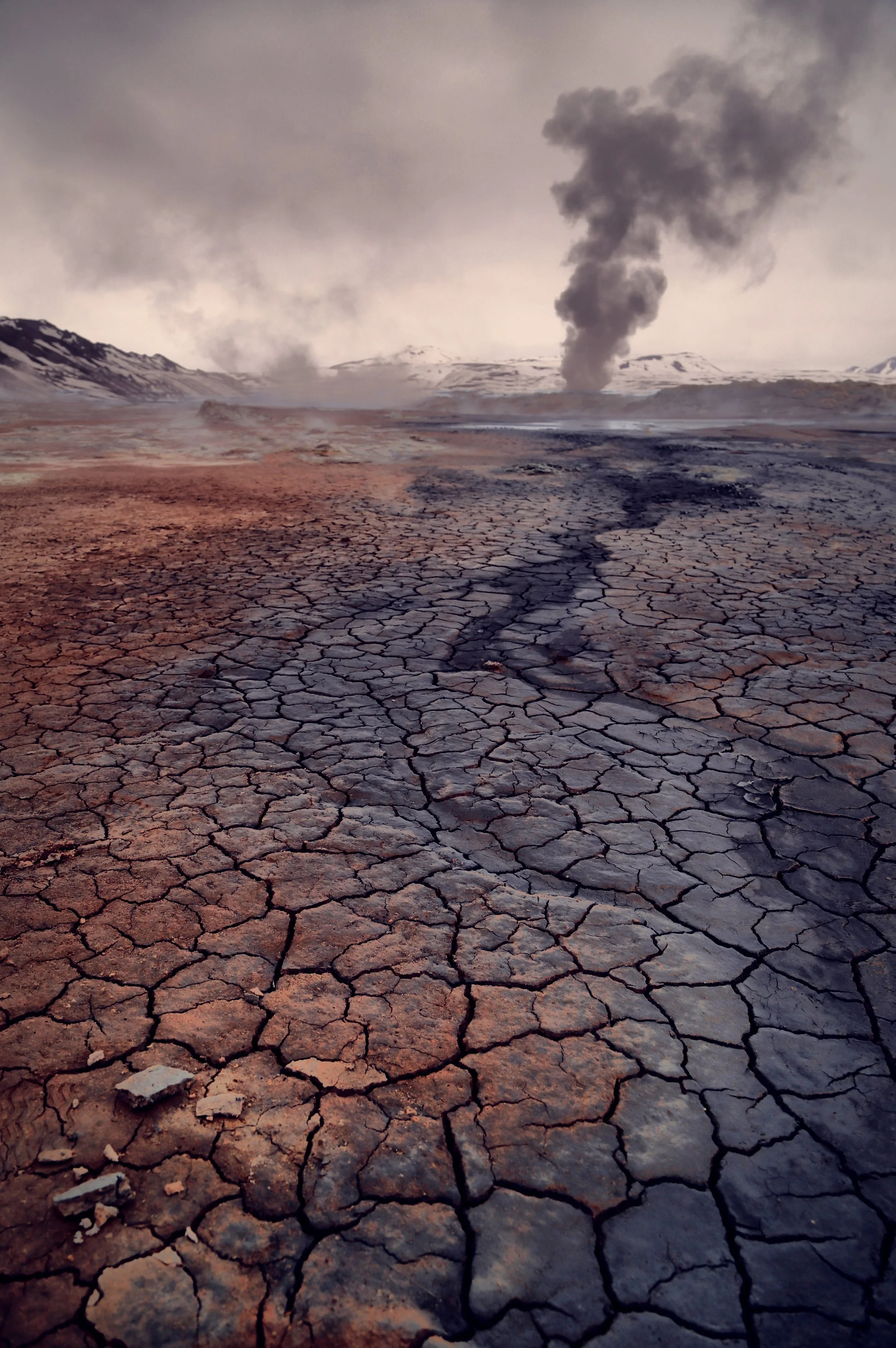 Hverir is a geothermal area in Iceland, which looks like the surface of Mars! 