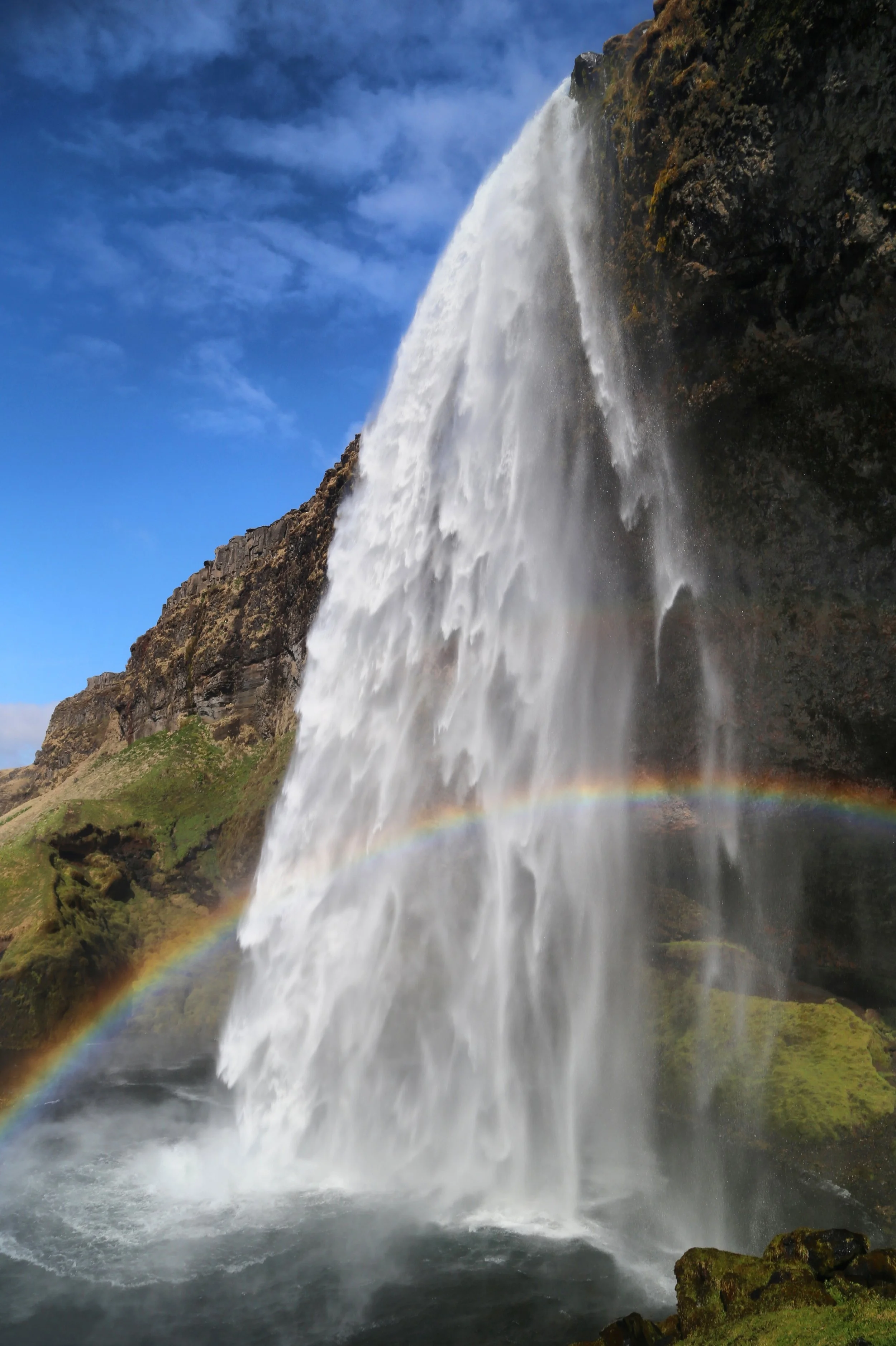 Seljalandsfoss is a beautiful waterfall on the south coast of Iceland. 