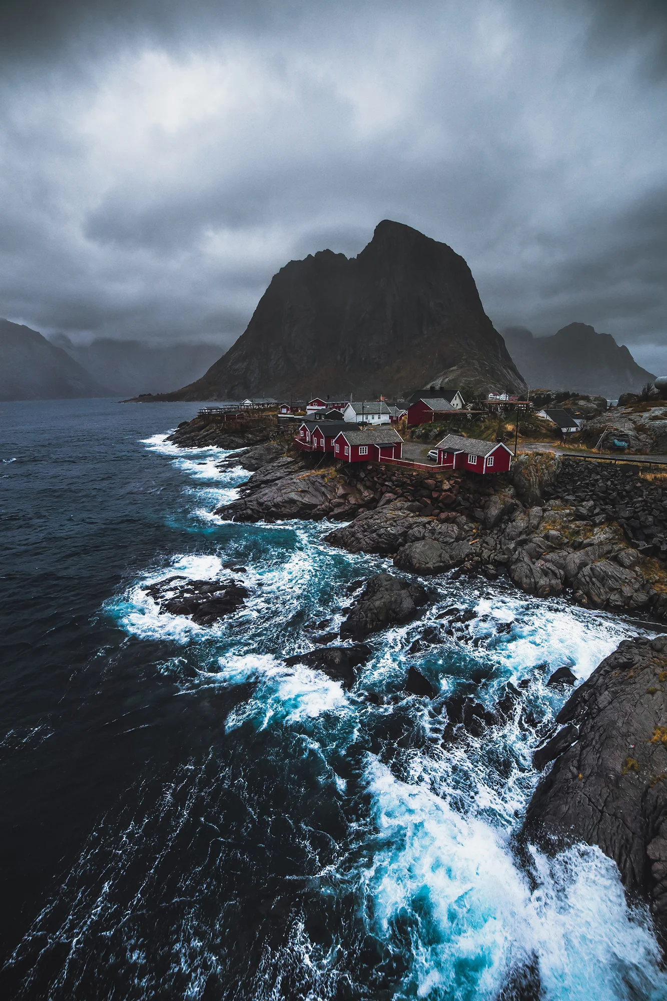 Stormy Hamnøy, Lofoten, October 2016