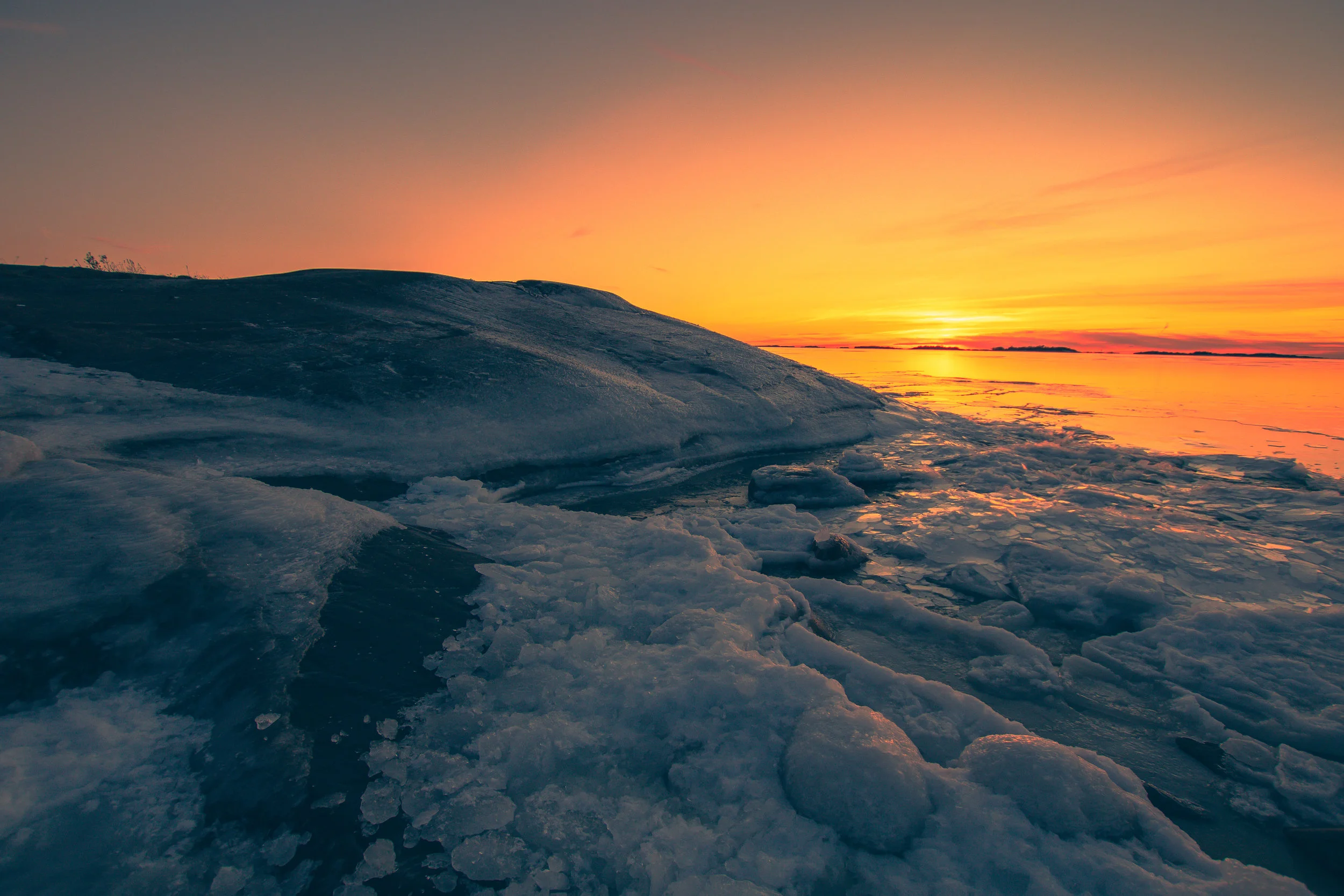 I Took this photo during a beautiful winter sunset at kråkudden.