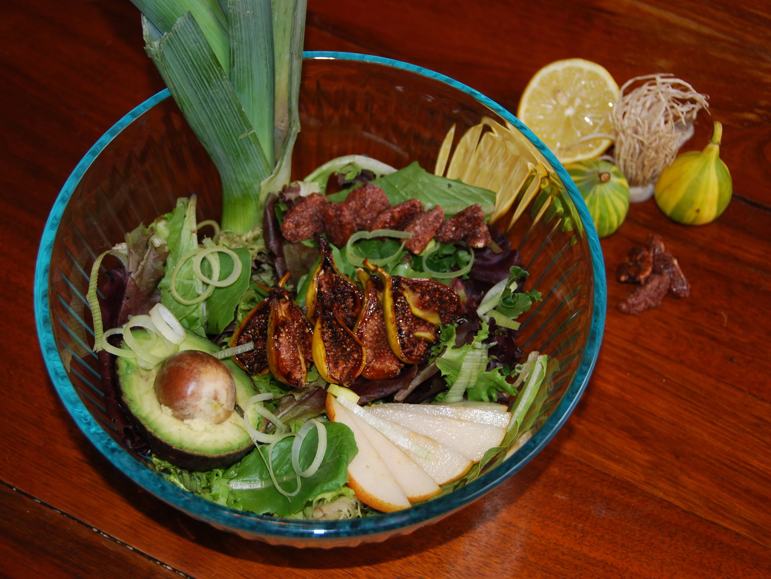 Balsamic Honey Roasted Fig Salad