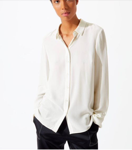 White Silk Shirt (similar)