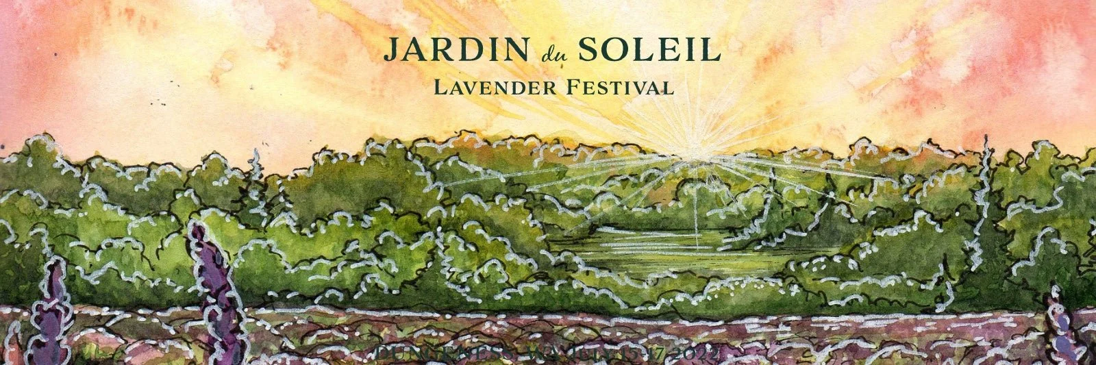 Cort &amp; Kia at Jardin du Soleil Lavender farm