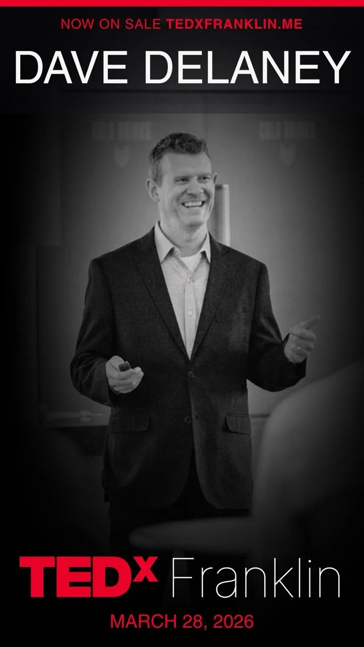 Dave Delaney, TEDx Speaker in Franklin, TN. Just south of Nashville on March 28.
