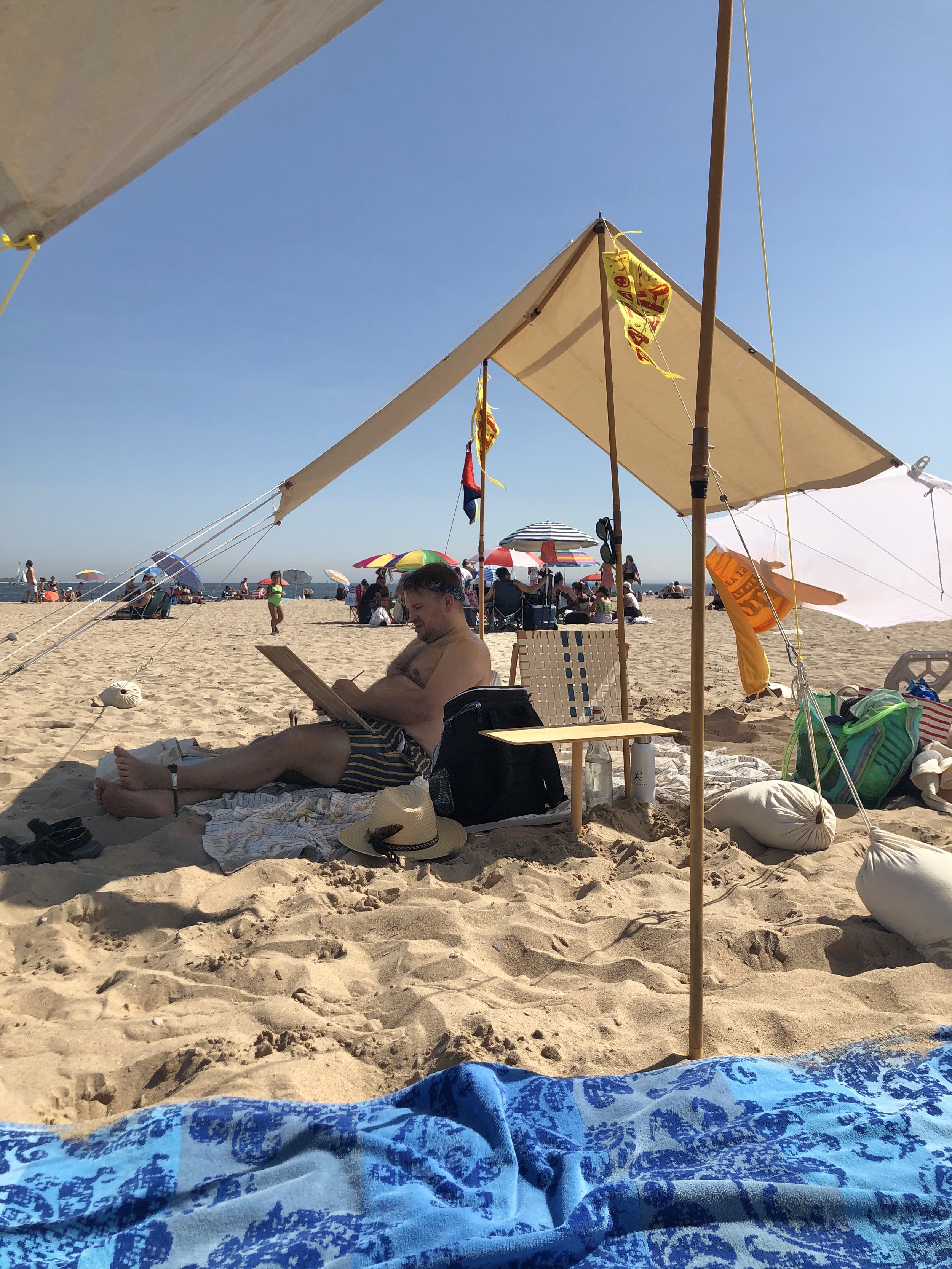 Hand Built Beach Tents