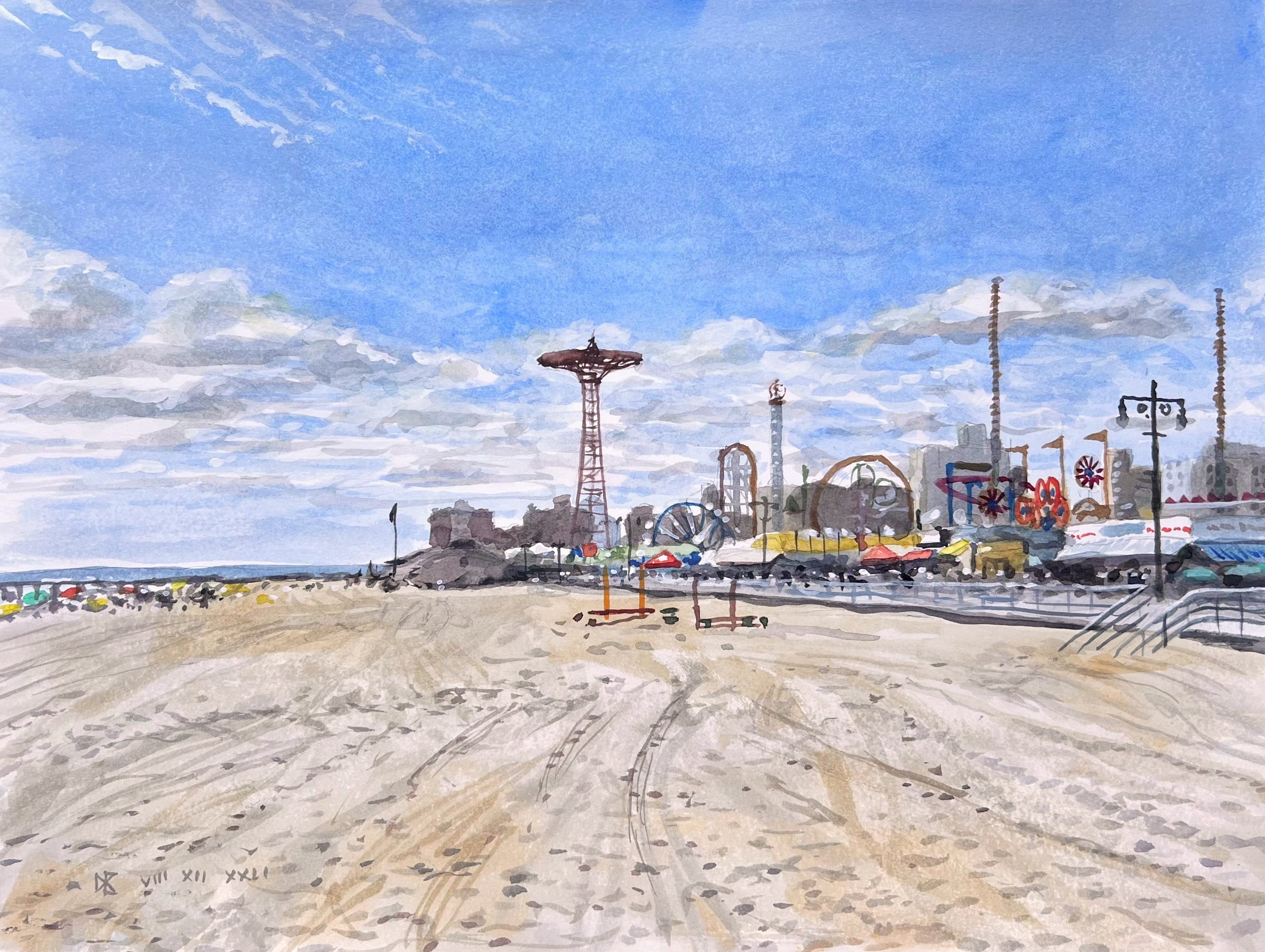 Coney Island Beach and Boardwalk