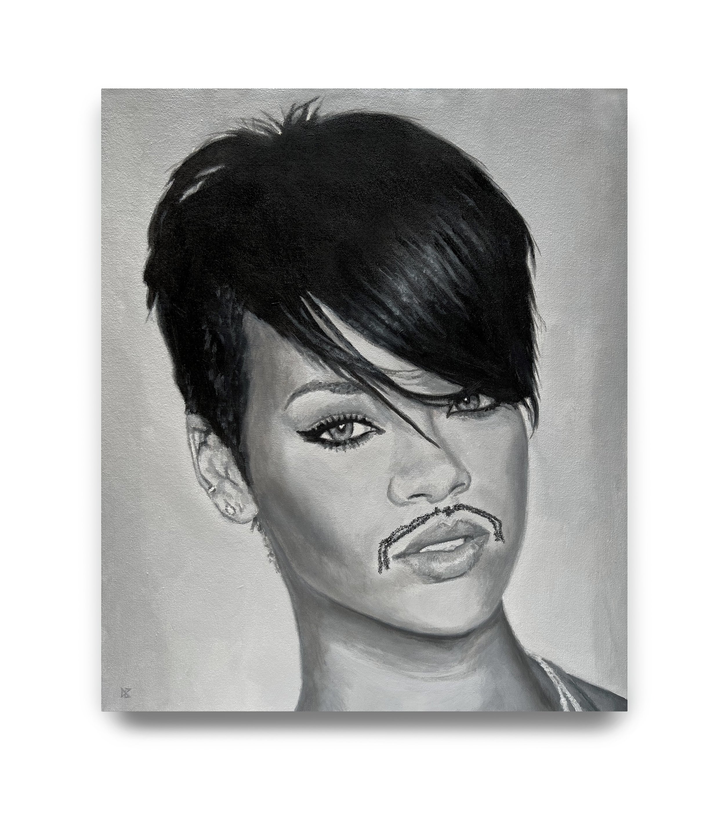 I Missed Prince So I Just Drew This Mustache on Rihanna