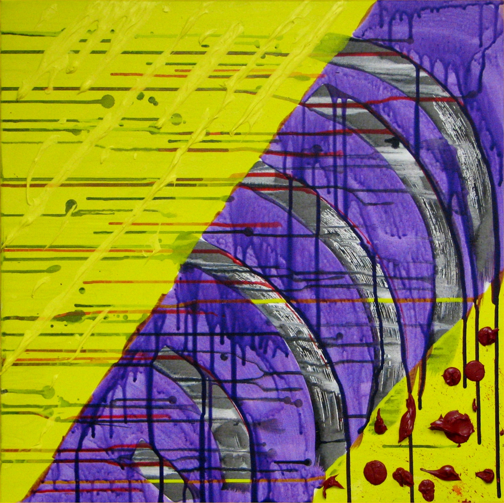 Texture in Red, Yellow and Purple