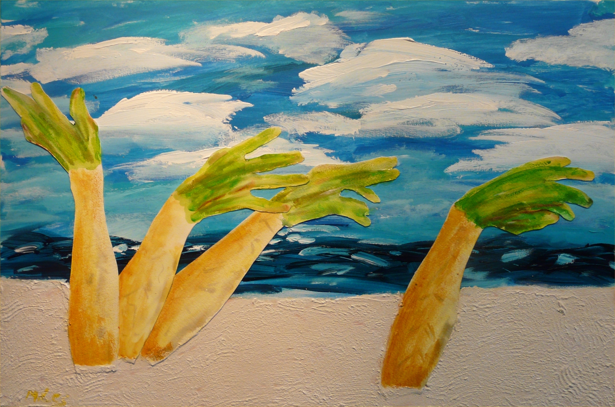Palm Trees Windy Day