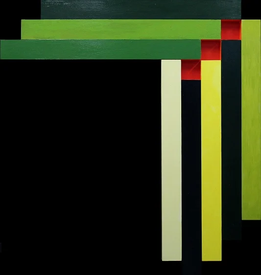 Angularium, 30x43, acrylic on cradled panels. $600