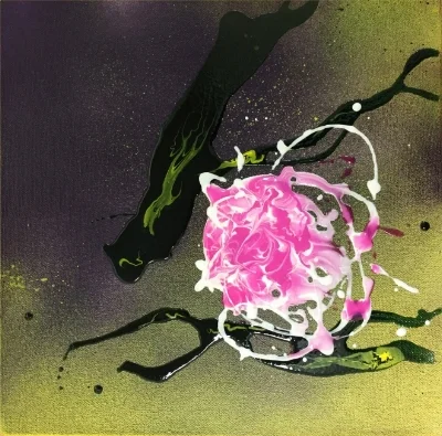 Pink Solitary, 10x10, $200