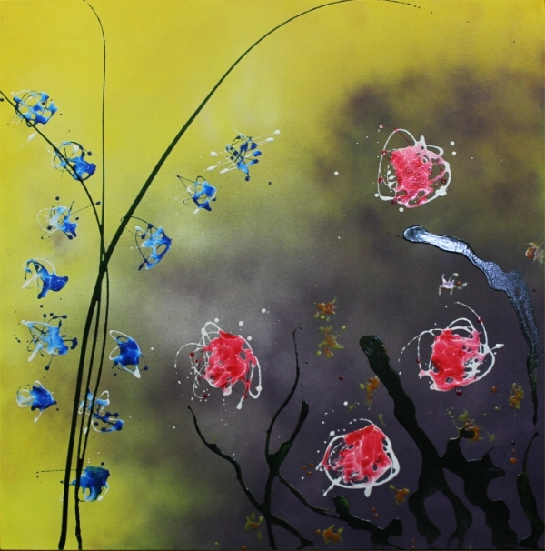 Blues and Reds, 36x36, $720