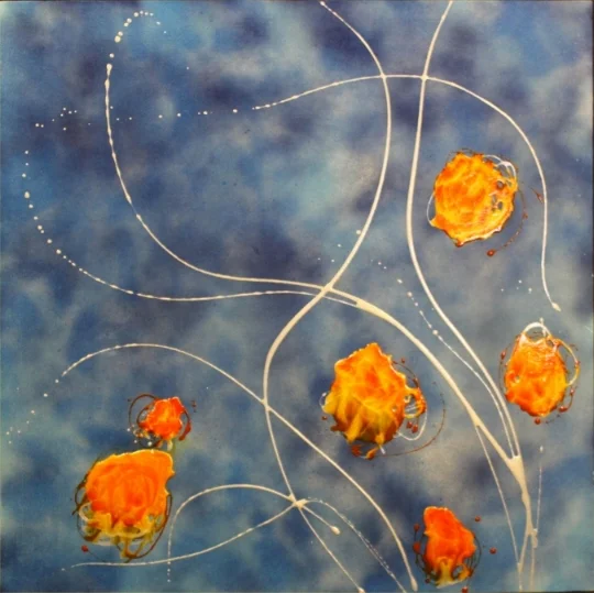 Orange Blossoms, 30x30, $600