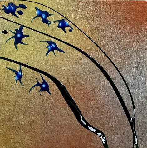 Blue Sunrise, 10x10, $200