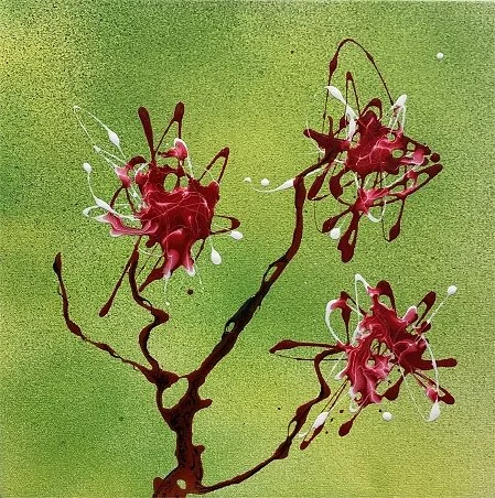 Red Dancers, 12x12, $240