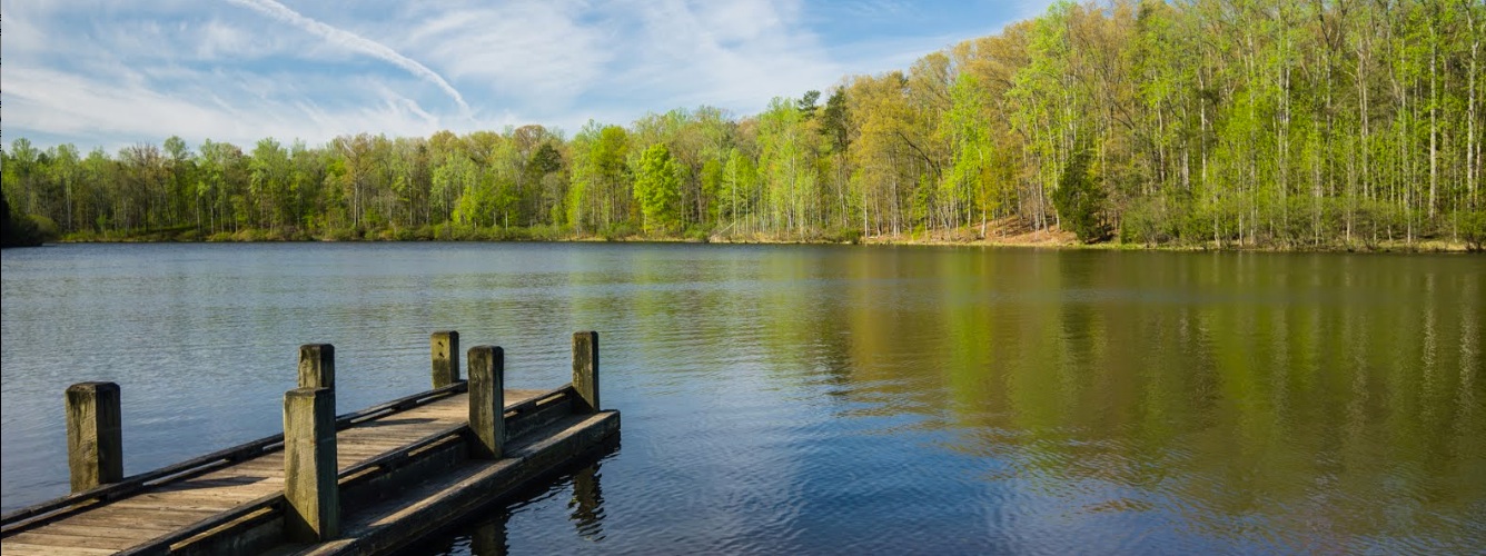 Walnut Creek Lake is a scenic setting with numerous coves to explore. There are picnic tables, a beach for swimming, even a Disc (Frisbee) golf course in the woods and hiking trails around the lake. (We have Frisbee golf discs - let us know if you'd like to borrow them.)