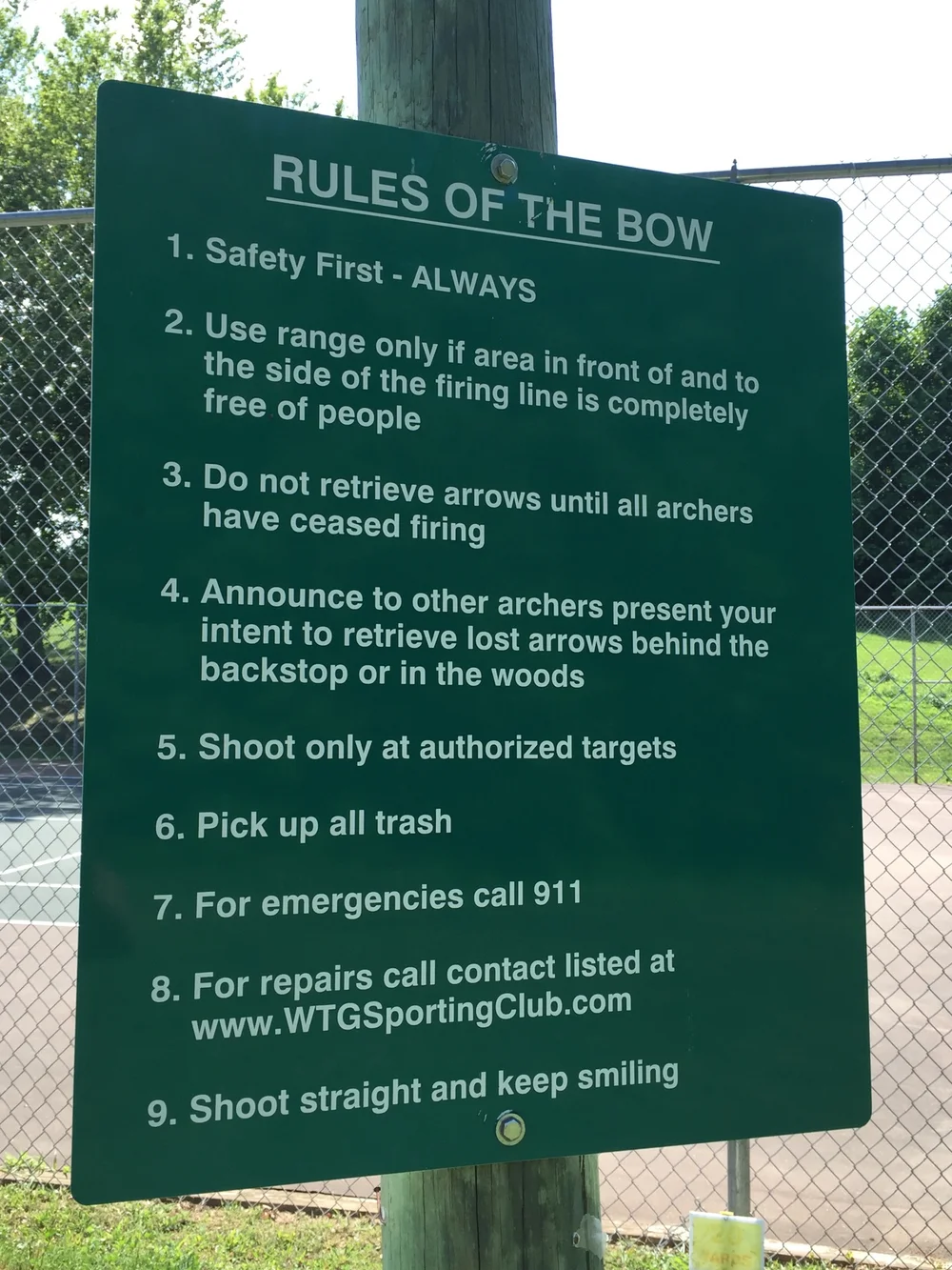 Target Archery Range Wintergreen Sporting Club