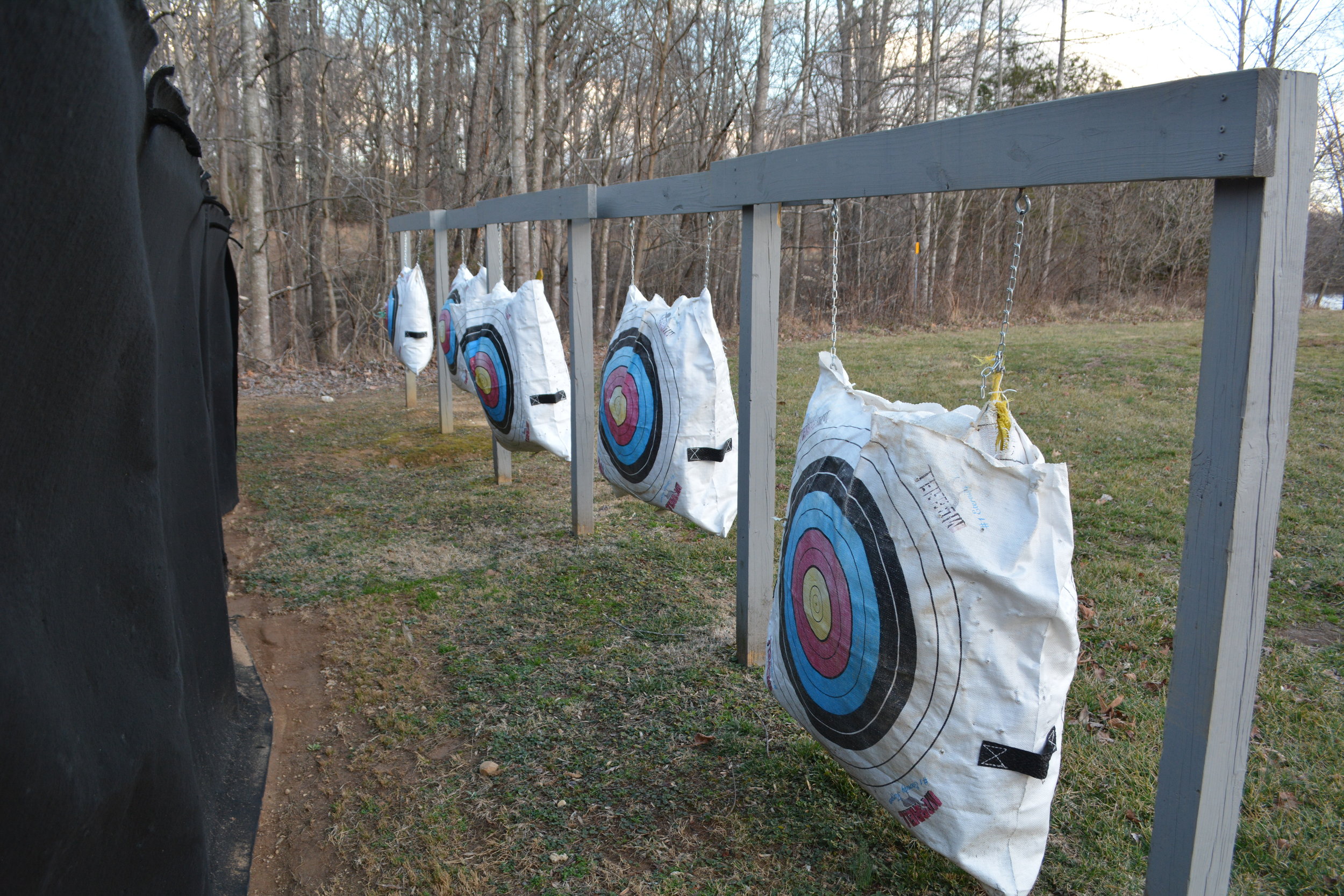  ...all we need to do is flip them around. The targets at Rodes Farm are in good shape. 