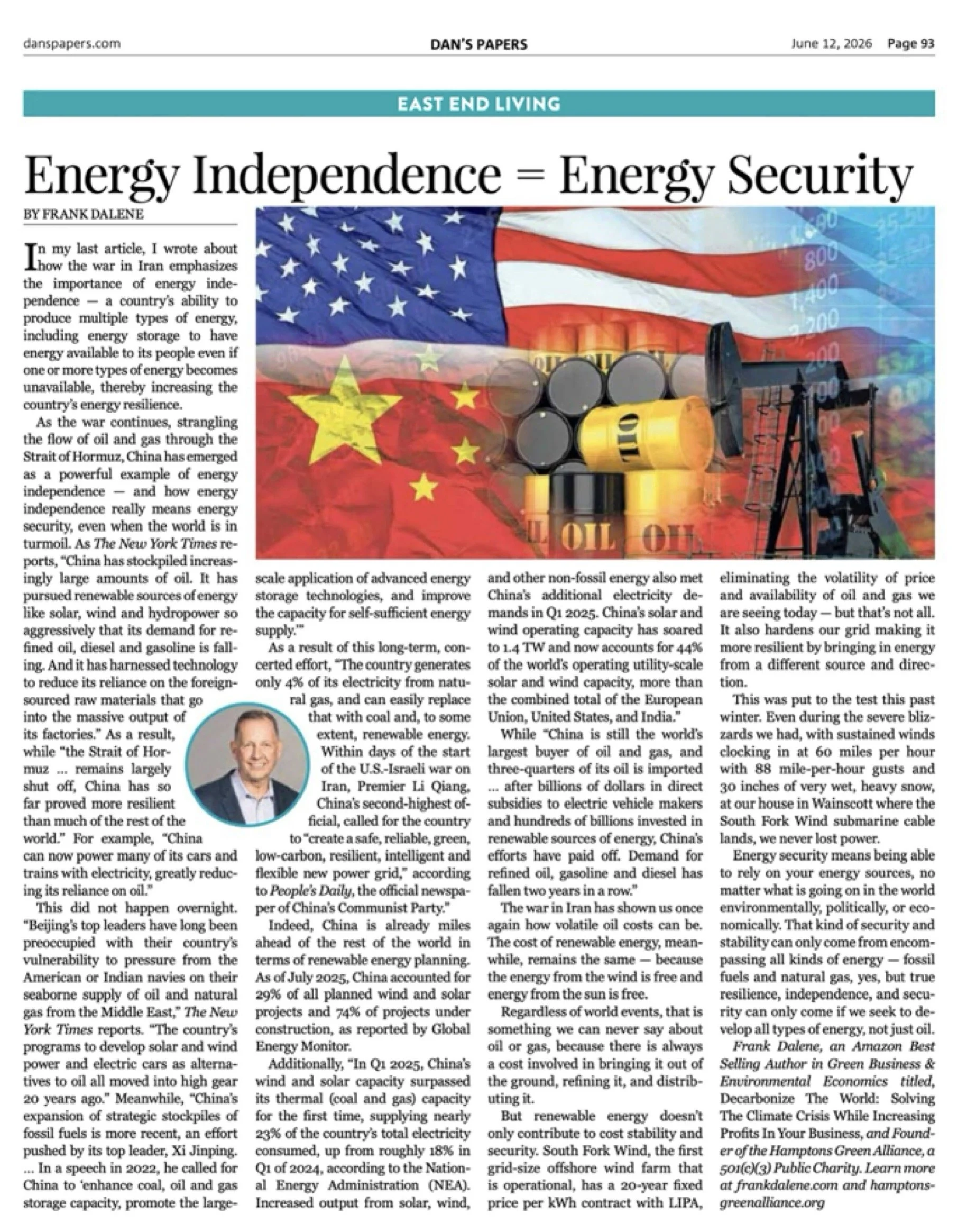 Energy Independence = Energy Security