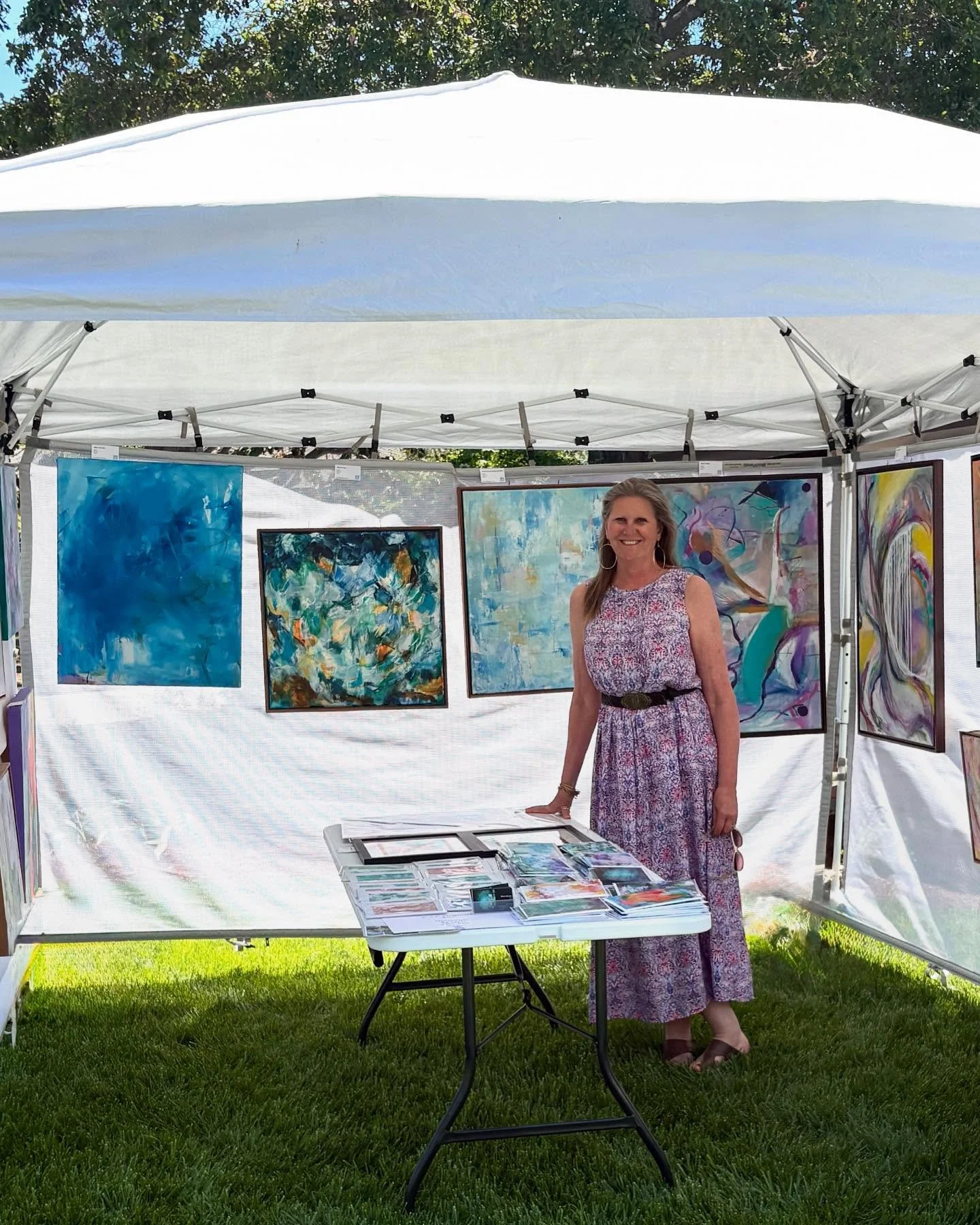 I had a fantastic time in Los Altos last weekend for the second weekend of Silicon Valley Open Studios (SVOS), and I&rsquo;m excited to do it again this weekend, May 17-18, in Saratoga with Haleh Mahbod!

We both create happy, uplifting paintings tha