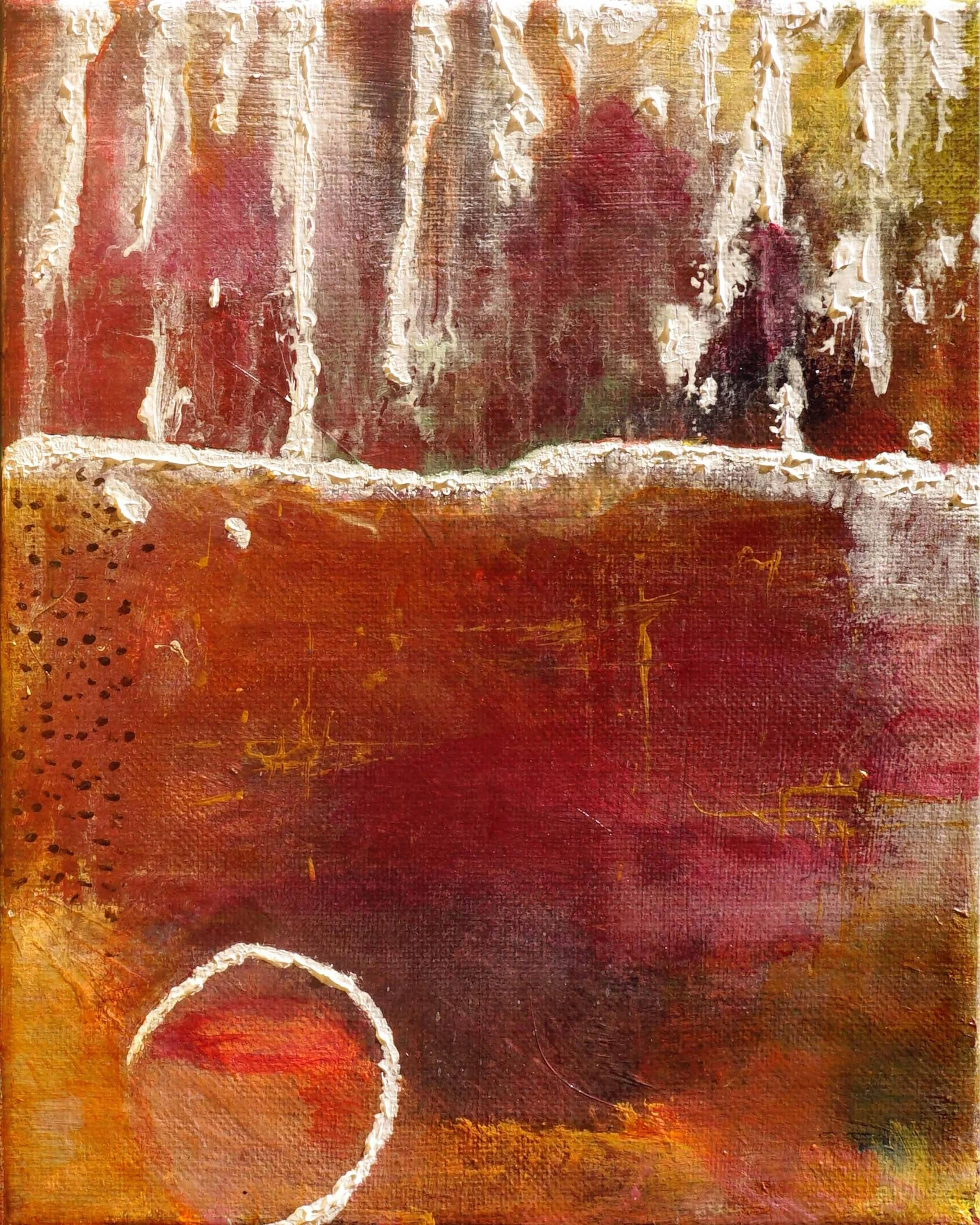 I was young when I first saw a pine forest burning at night. I remember the smoke, the embers in the dark.

I had dreams about it afterward. The embers kept coming through the walls, and I kept covering them with duct tape. They came through anyway.

