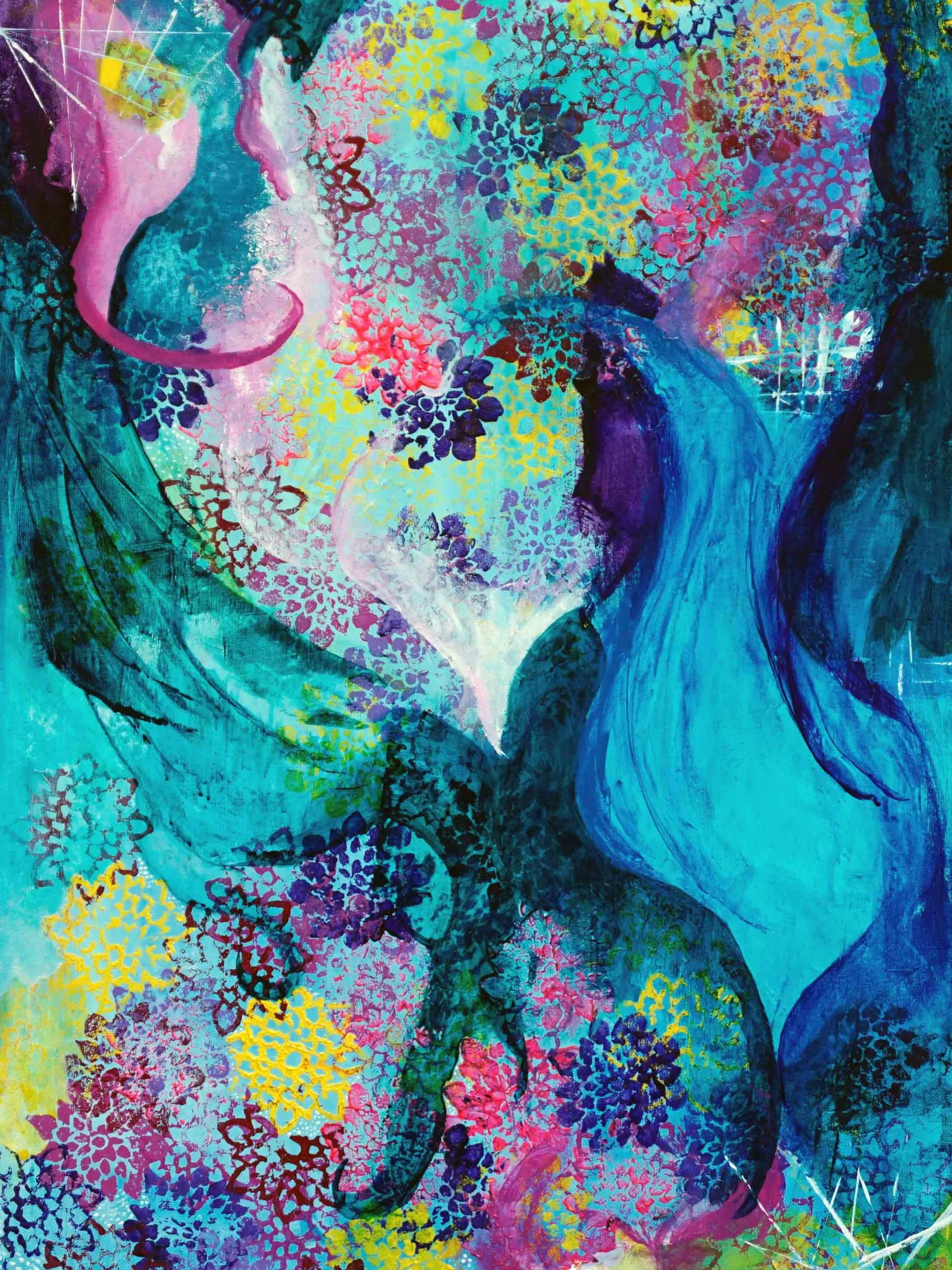 Not a fairy&rsquo;s tail. A mermaid&rsquo;s.

This is a fanciful, playful imagining of what a mermaid&rsquo;s garden might look like, if such a place existed. The &ldquo;sort of&rdquo; in the title is doing a lot of work. It acknowledges that we can&