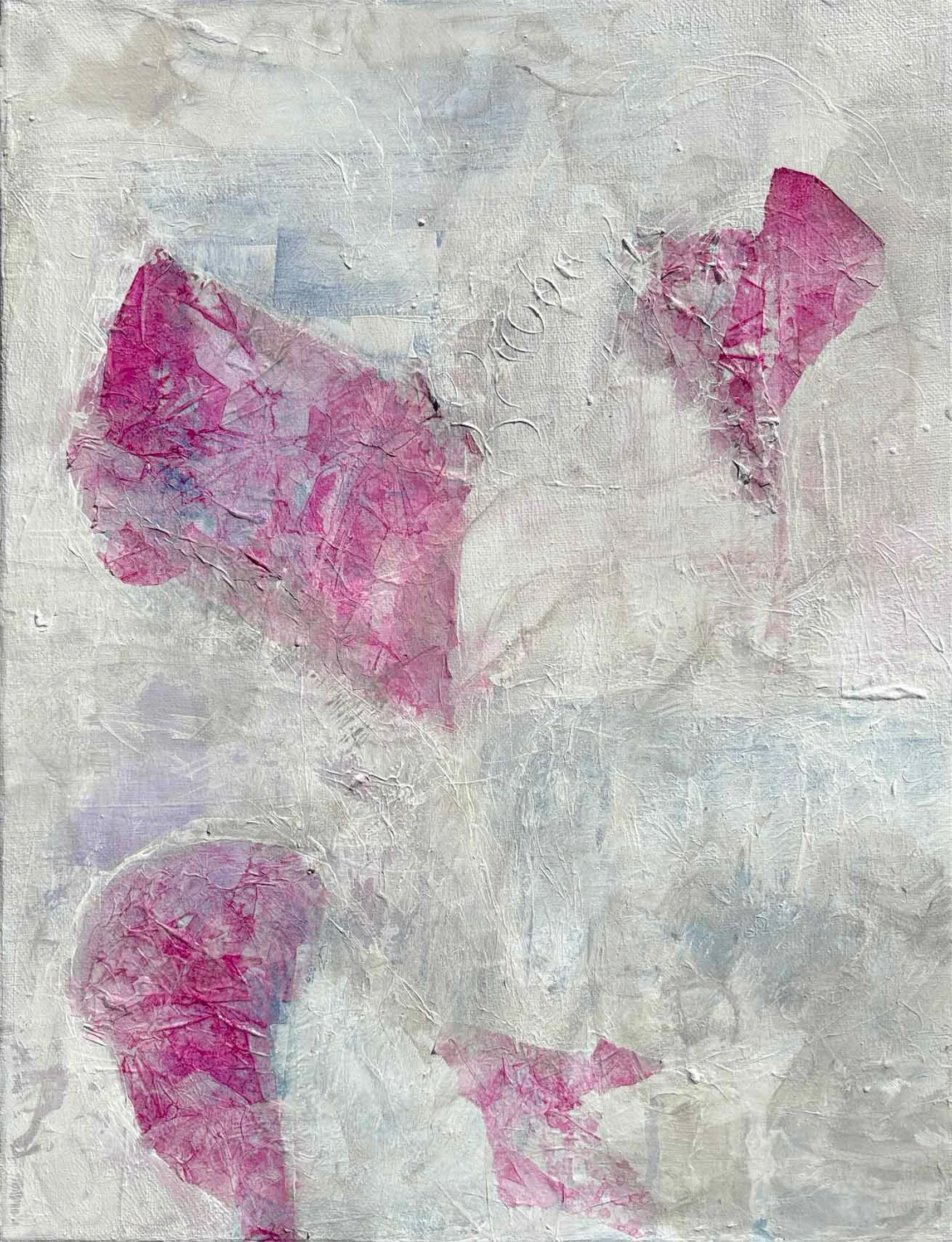 There&rsquo;s a lot going on under this surface. You just can&rsquo;t see most of it anymore. 

Things Fall Apart started as a loud painting &mdash; layered, chaotic, warm and cool passages competing, everything happening at once. As I worked on it I