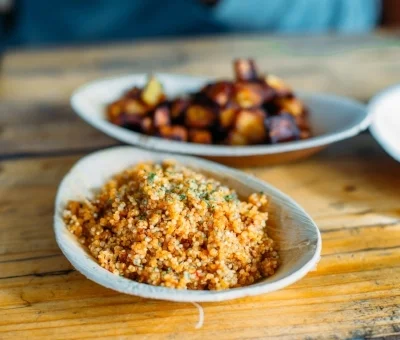 Chuku's signature Nigerian jollof quinoa