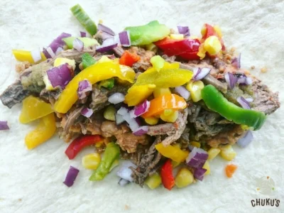 Our pulled beef Eko Burrito - The Sagamu