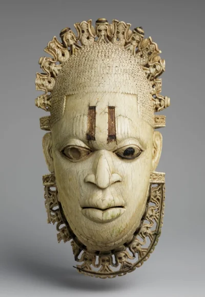 Mask of Queen Idia, the first Queen Mother of Benin Kingdom (credit: Metropolitan Museum of Art)