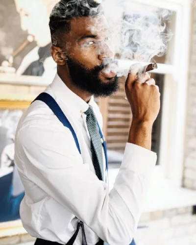 Mike and his Aireyys cigars.