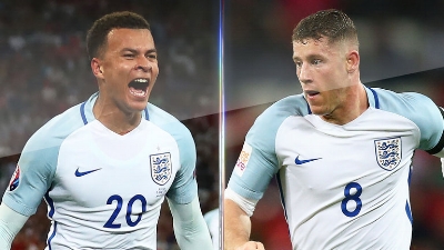 Dele (left) and Ross Barkley (right) in England colours (credit: Skysports)