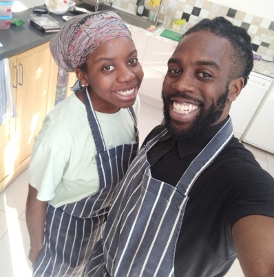Ifeyinwa and Emeka kitchen-ready