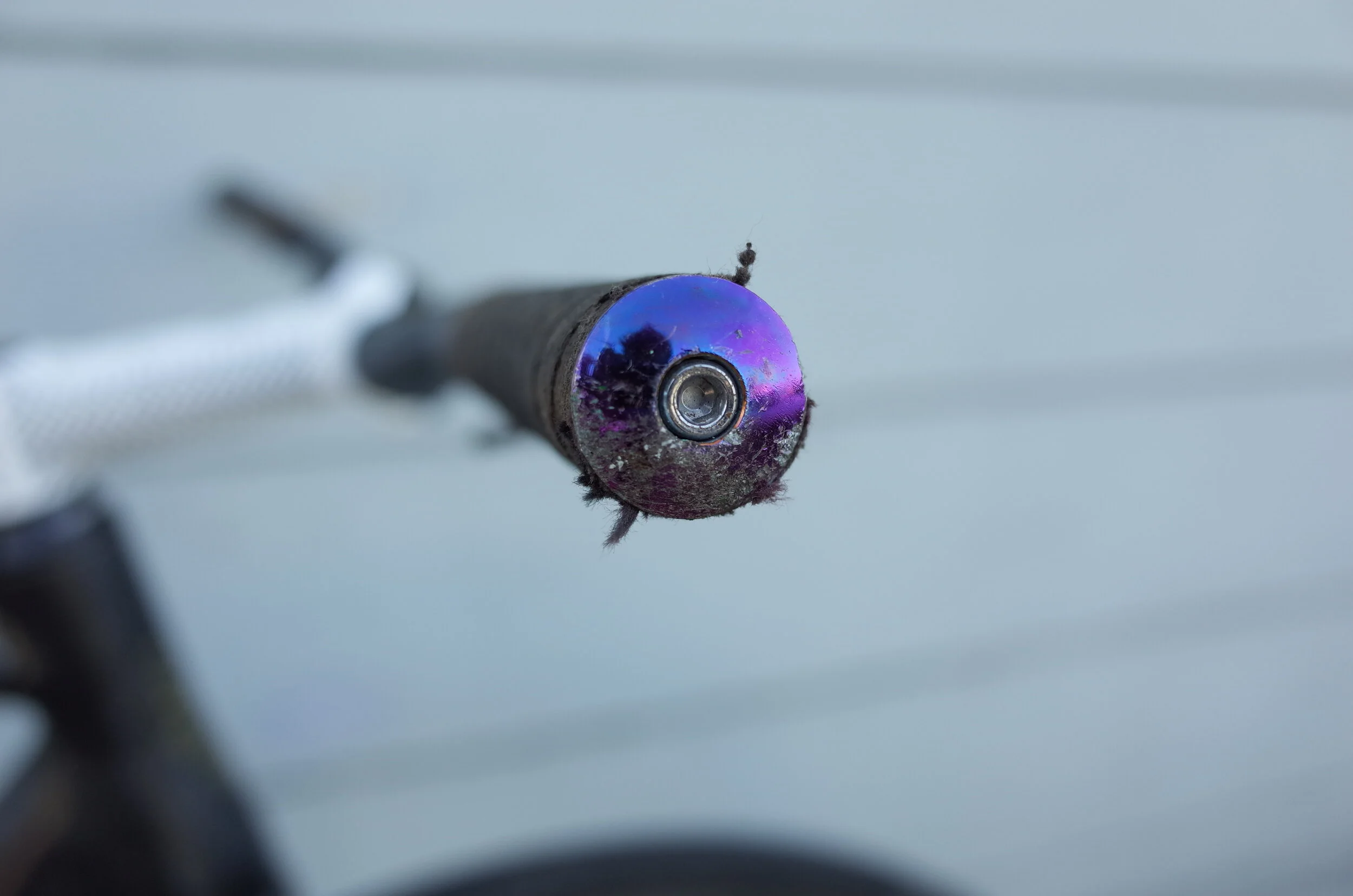  These oils slick bar ends were some of the first custom bar ends MASH made and I think they fit on pretty much any bike. Also seriously get some bar ends.. core samples are so gnar.  As always, black cloth tape, well worn into a comfortable if not a