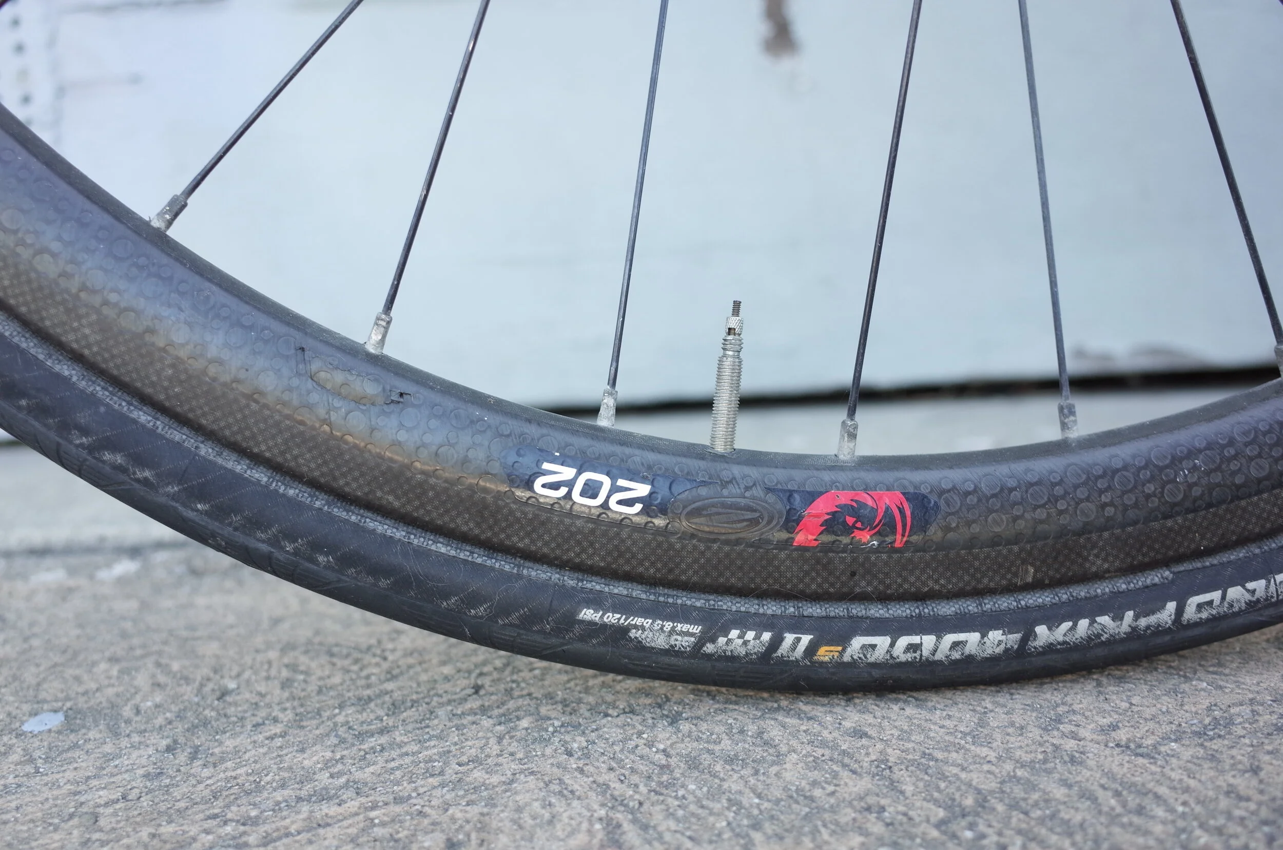  The fine folks at ZIPP custom drilled a set of their super light 202 climbing rims to fit these 32 hole phil hubs.  It was very weird for them to take some of the heaviest track hub on the market and lace them to one of their lightest rims, but they