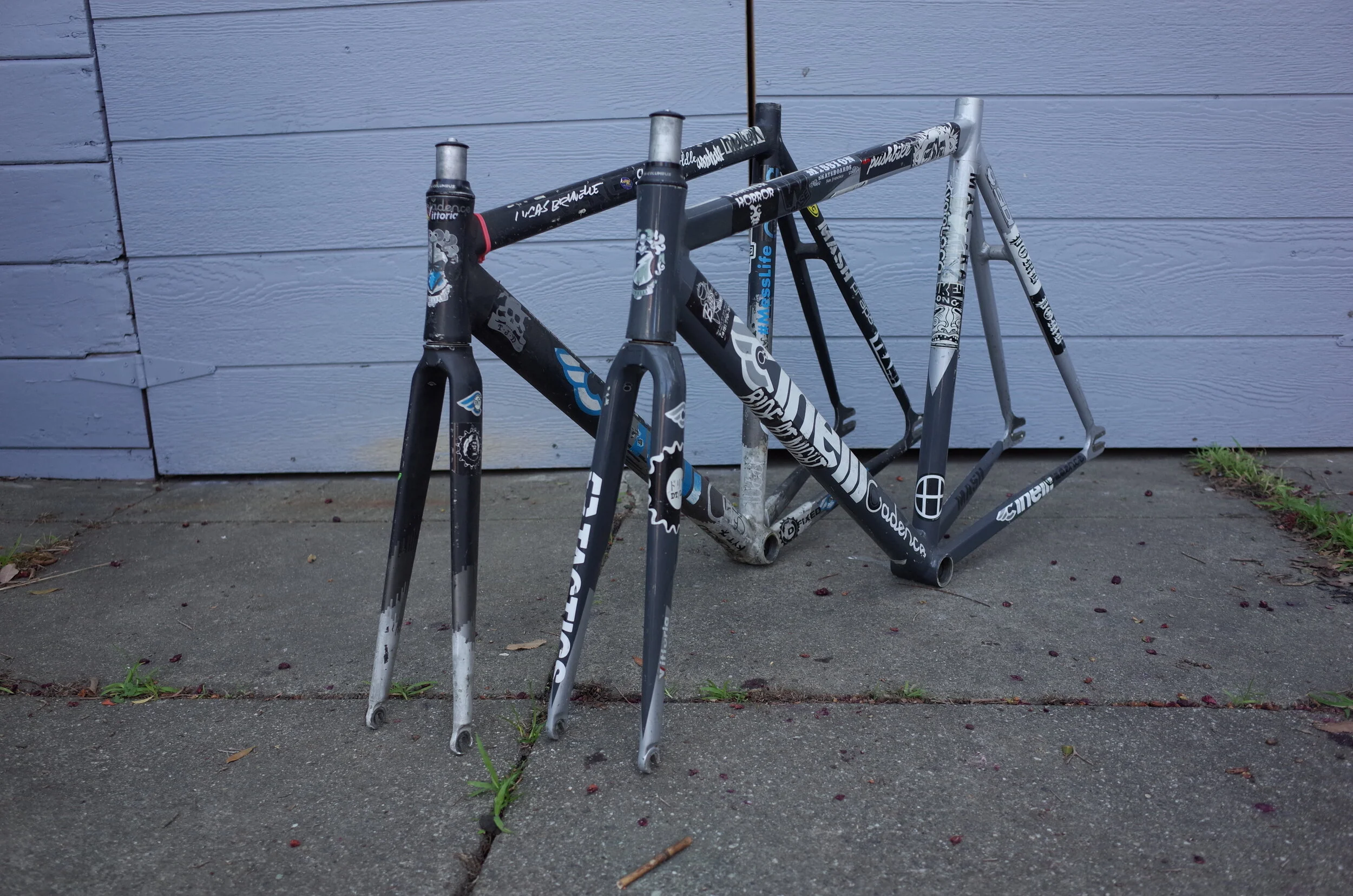  Both of these frames are made in Italy, all of the Cinelli prototype frames were hand built outside of Milan.   