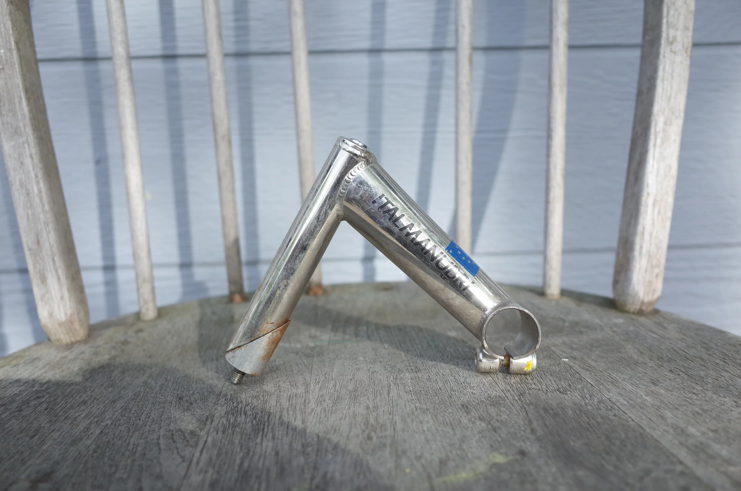  This ITM Eclipse stem may not have been handmade in CA, but it was probably handmade in Italy!  It shares a lot of the same styling as the Salsa in the collection namely the flush junction of the top cap and stem and the single bolt clamp.   