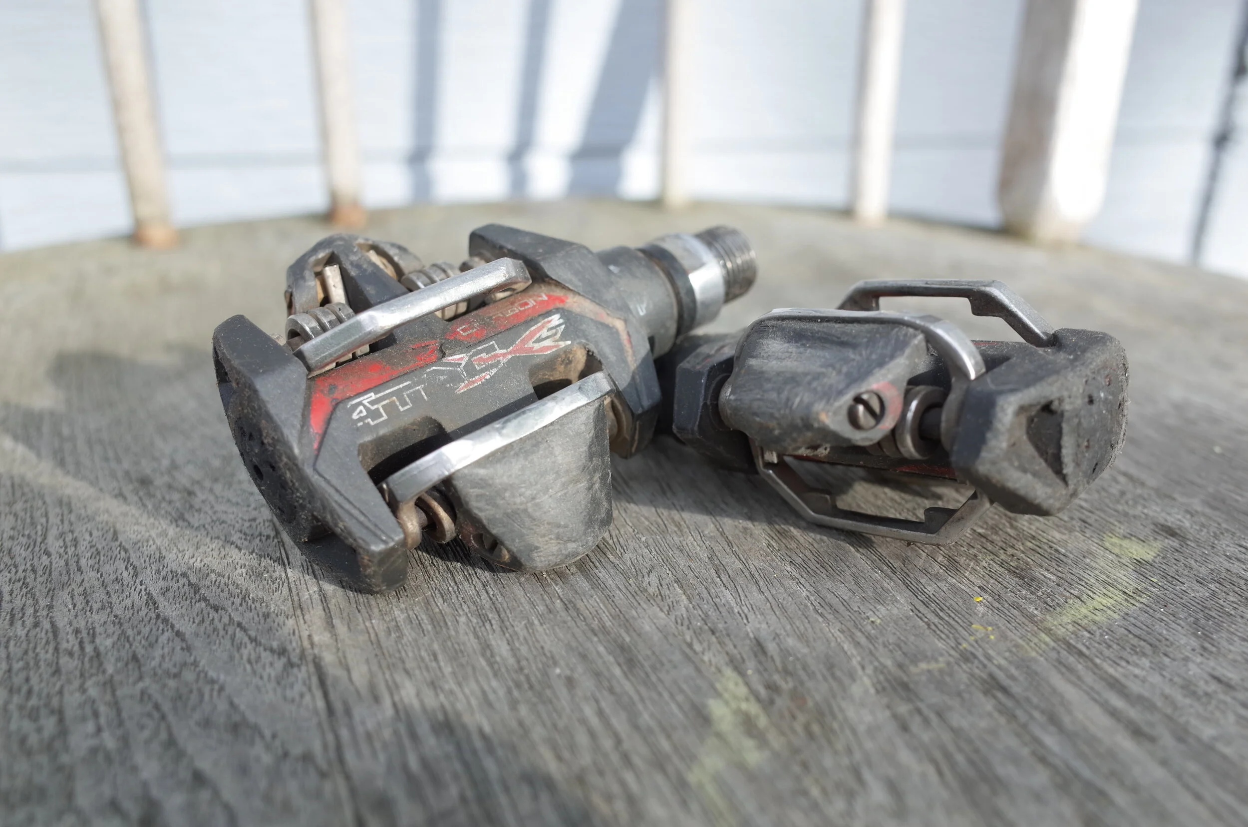  When I started riding track bikes all the cool messengers road Time ATAC pedals.  I was stuck in clips and straps for my first few years but once I moved to SF i decided to make the switch.  I really dig the old plastic body ATAC’s (the WC ones are 