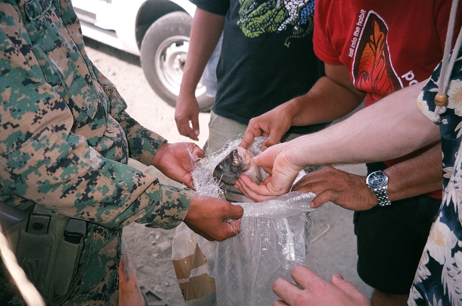  Border guard dinner on the road to Yaviza. 