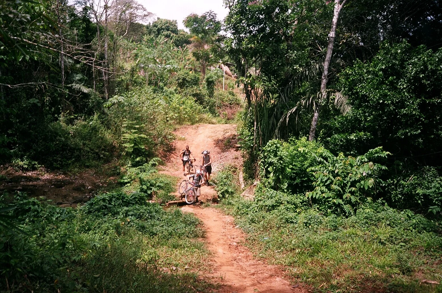  There was an attempt to continue the road at some point. 