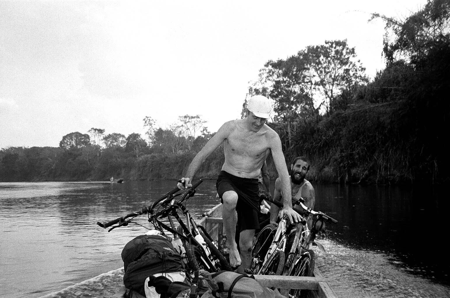  Moving between our supplies and bikes while not tipping the narrow canoe was a skill quickly learned. 