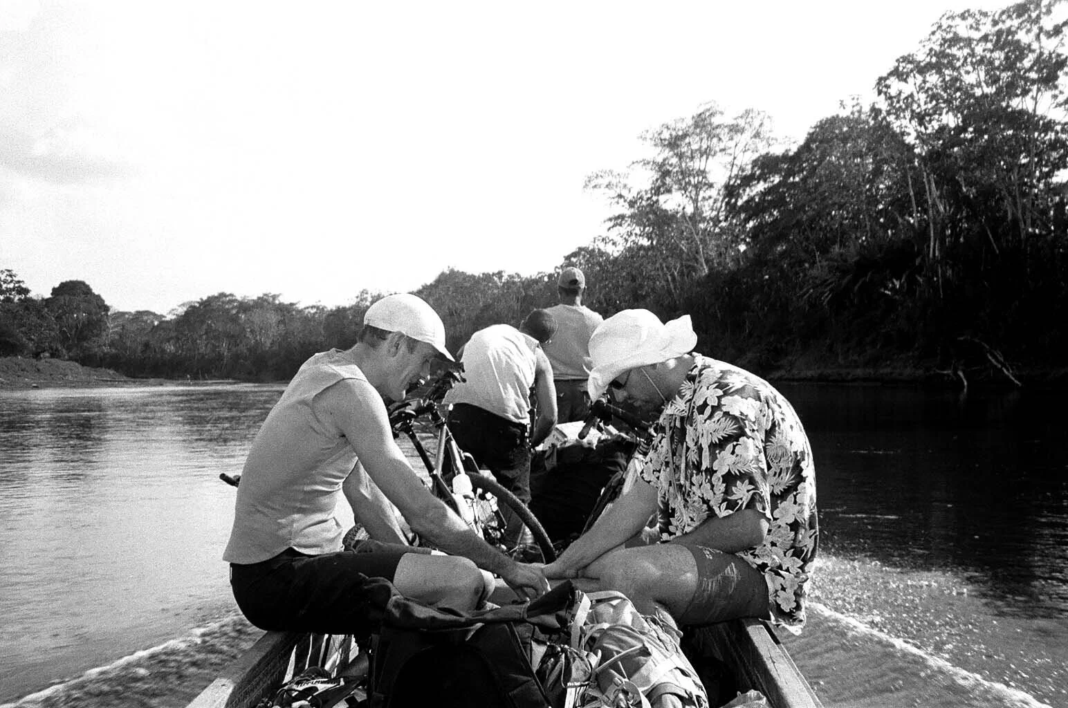  Eventually the river becomes monotonous and a quick chess game can break the boredom. 