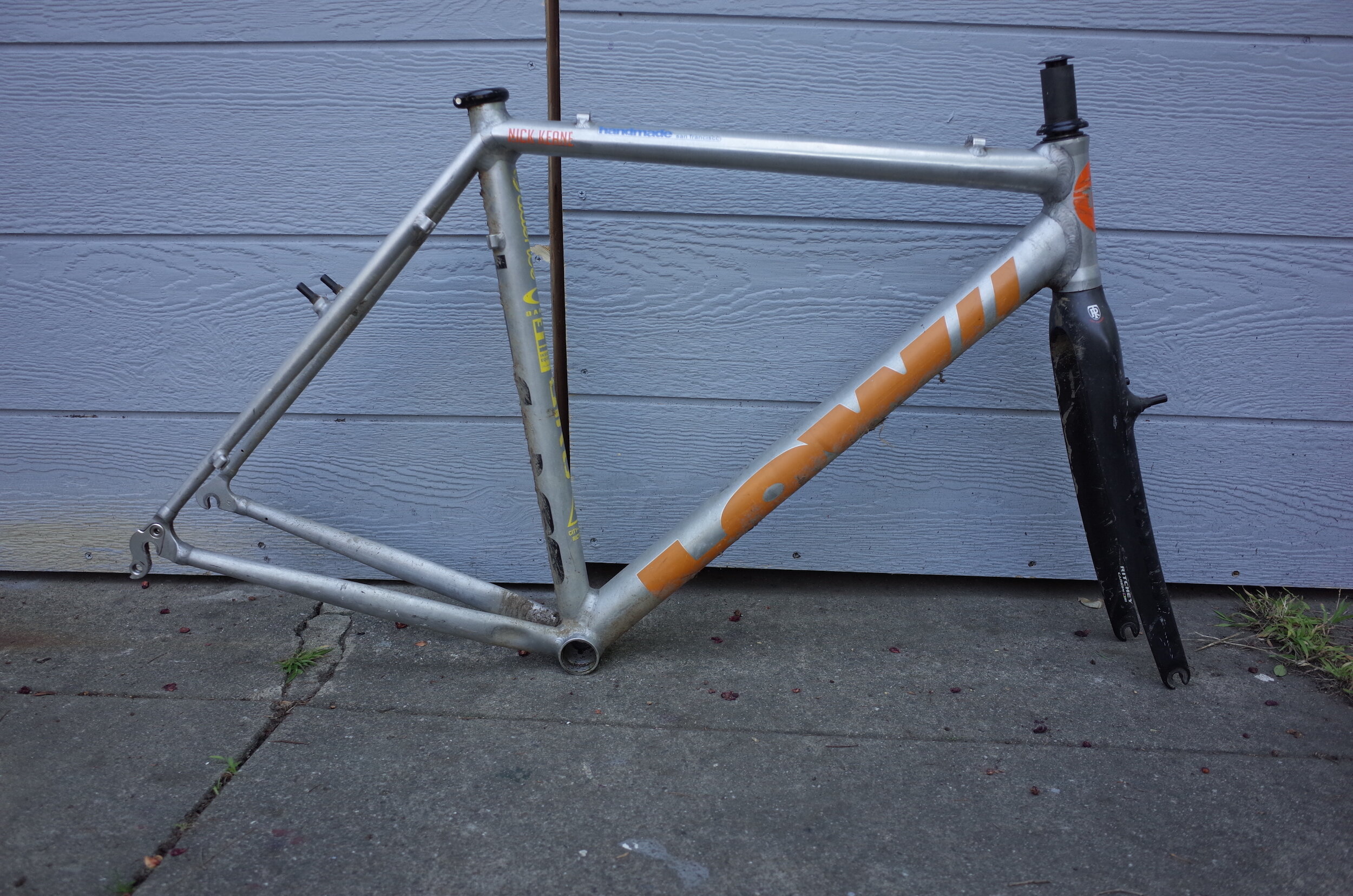  But my current COVID CRUSHER wouldn’t be here if not for this frame, the first ever CX/Gravel bike Andrew LOW ever made.  Back in 2012 I started to bug  Andrew about making a CX bike.  I had left Cinelli and still really wanted an aluminum CX bike t