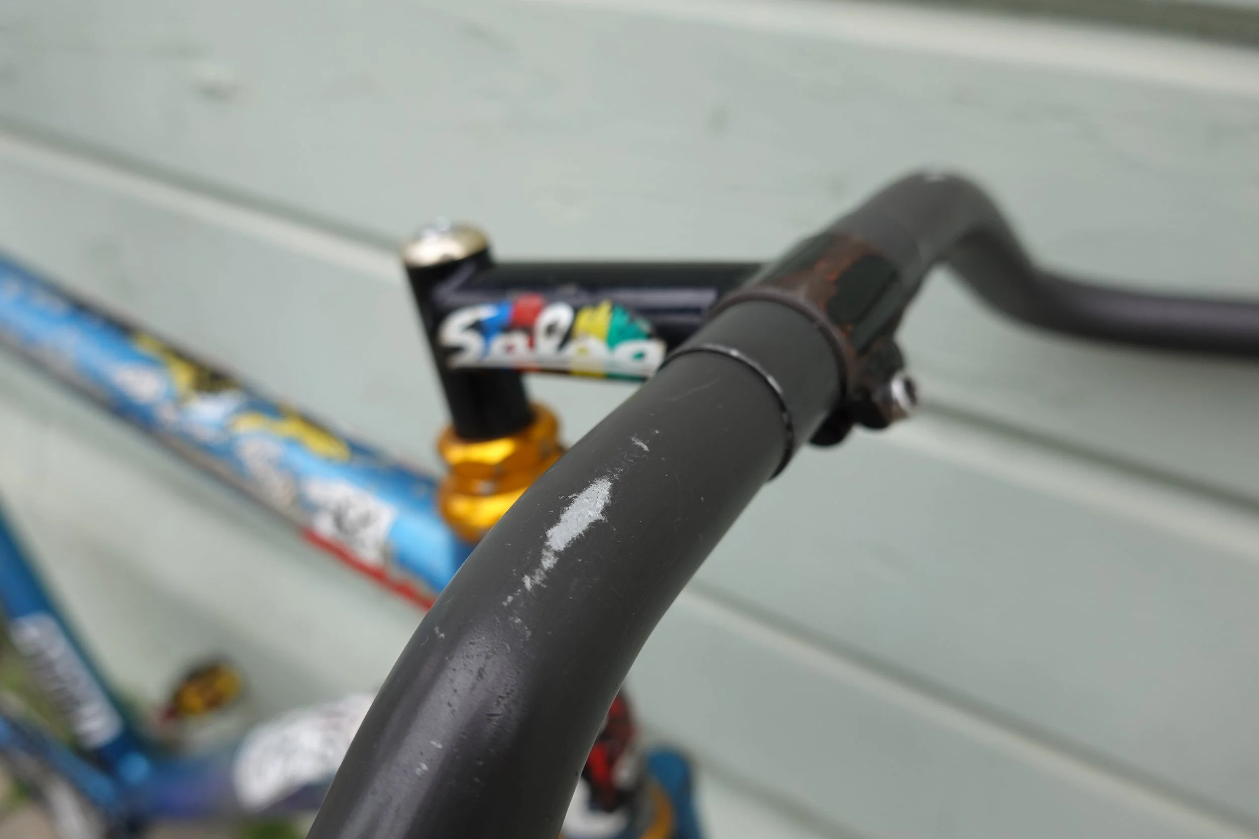  I had these bars before I got the CDALE.  I rode them from Portland to Chicago on a track bike for the 2008 NACCC,  from Portland to SF on this CDALE with nothing but an Ortlieb messenger bag and $100.  Years of sweat and dirt have slowly started to