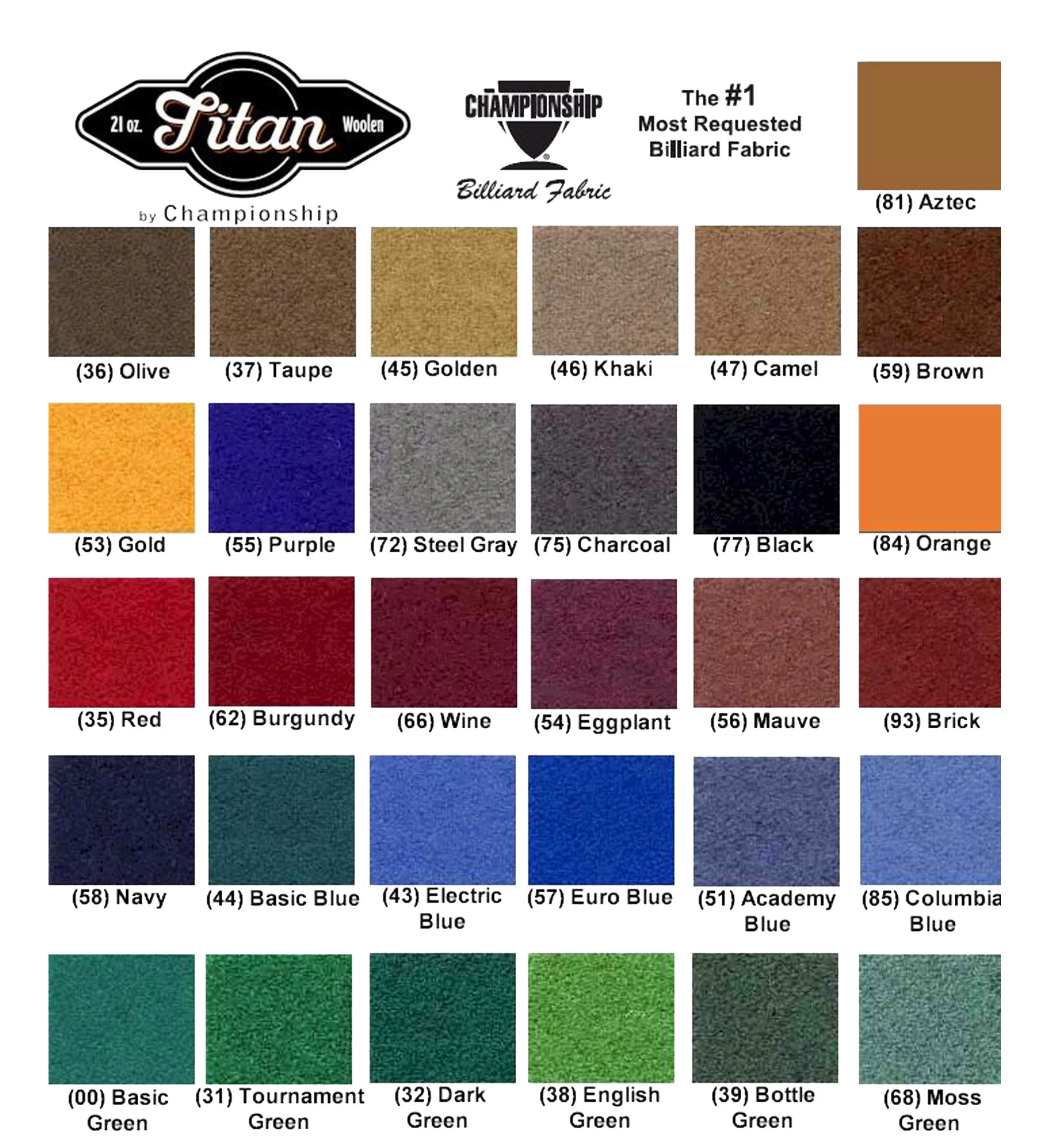 Championship Invitational 8-Feet Dark Green Pool Table Felt
