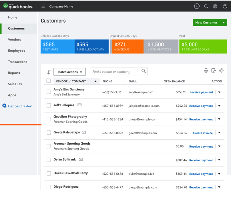 QuickBoooks Online new design enhancements