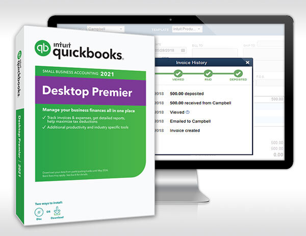intuit quickbooks premier invoice application