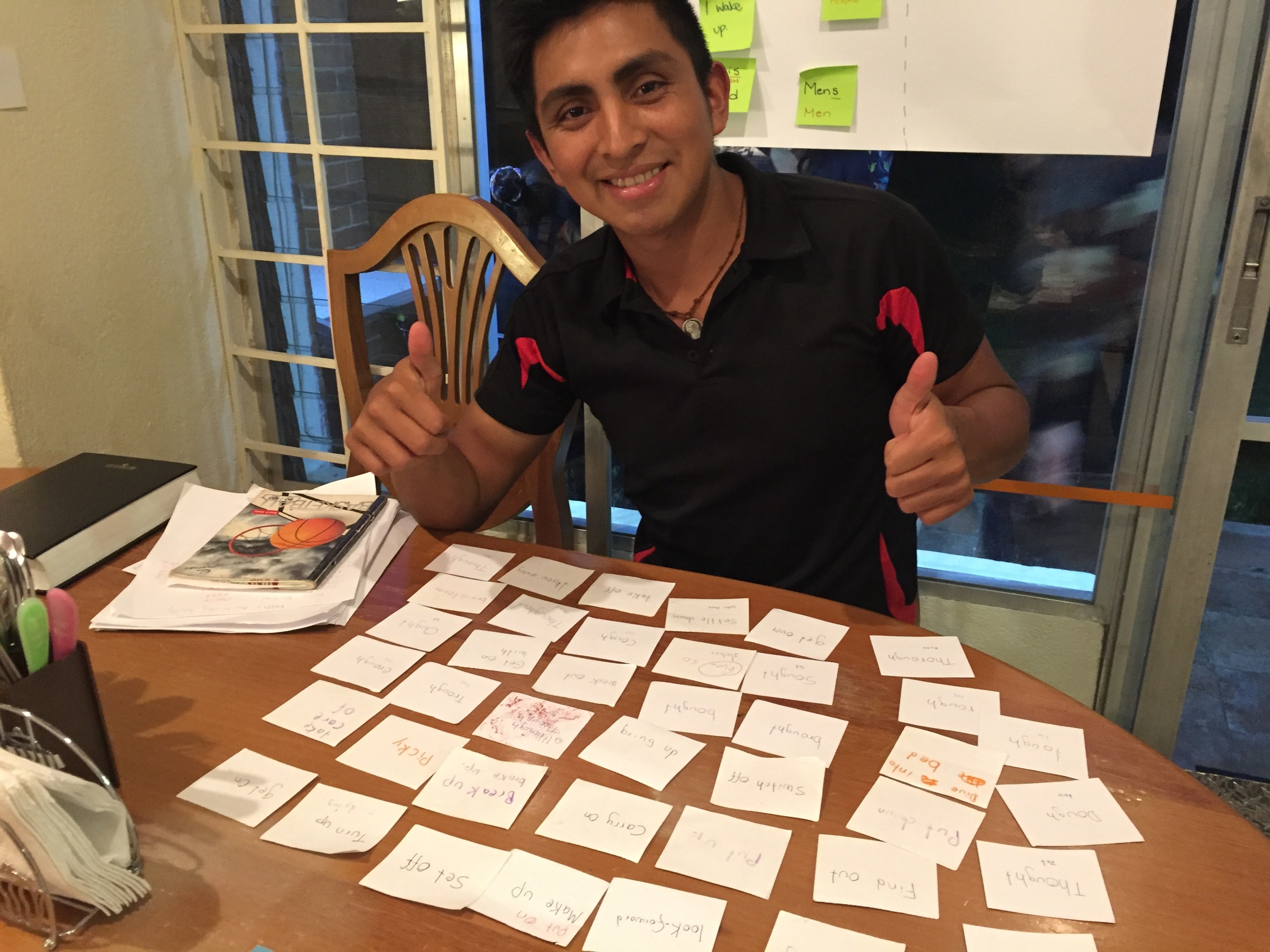 If you see Miguel, he most likely has flashcards in his pocket, always learning and improving.